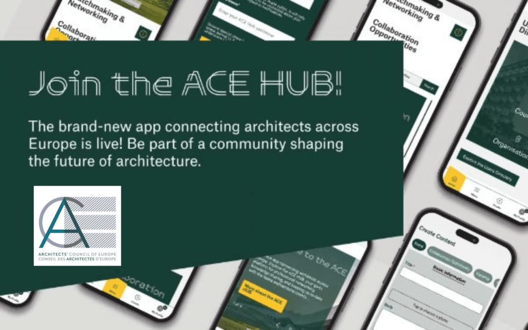Κυκλοφόρησε το ACEHUB, το επίσημο app από το Συμβούλιο Αρχιτεκτόνων της Ευρώπης
